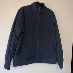 Banana Republic Men's Black Water Repellent Bomber Jacket Size XL Pockets Lined